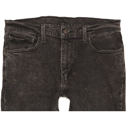 Levi's 512 Men Black Tapered Slim Stretch Jeans W33 L30
