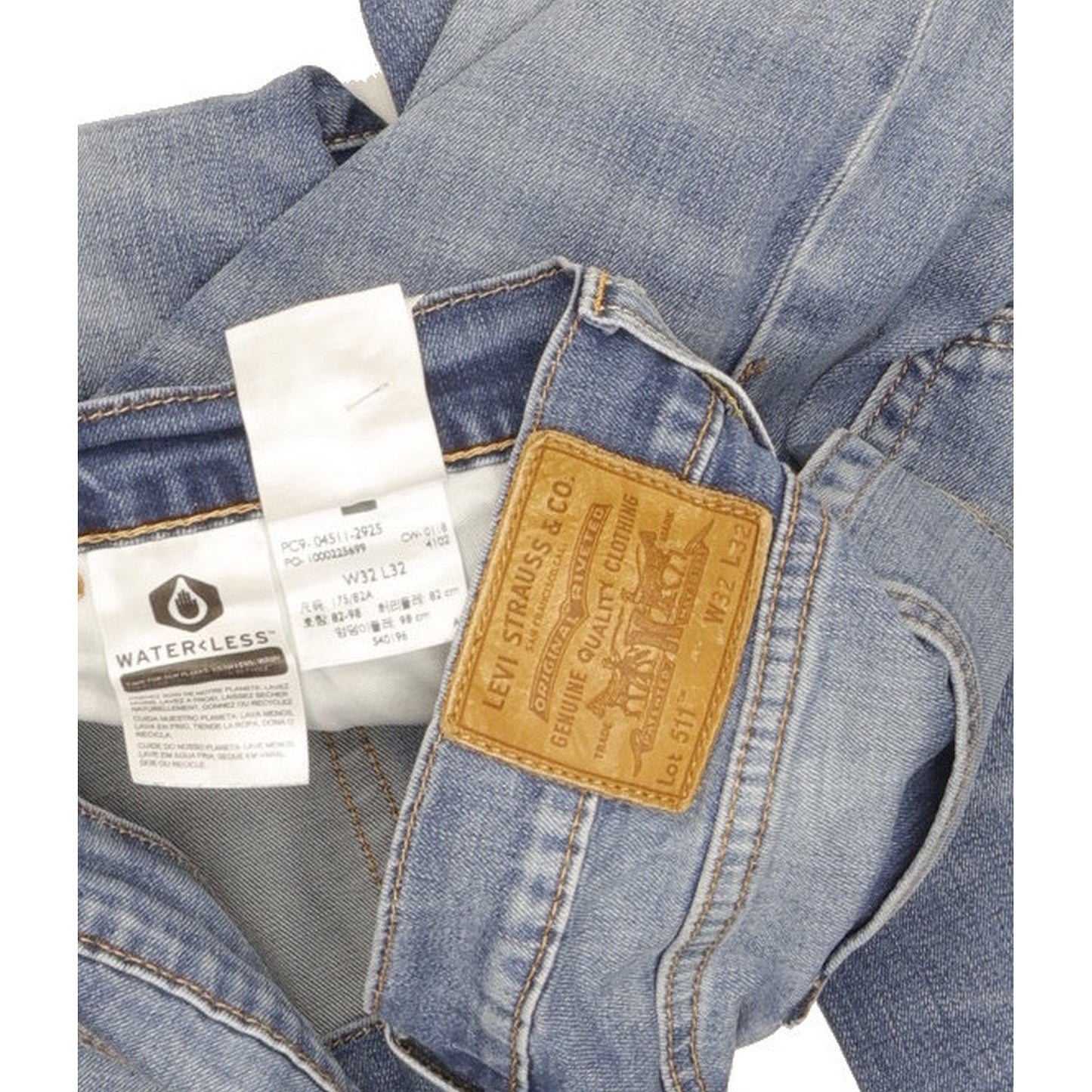 Levi's 511 Men Blue Straight Slim Stretch Jeans W32 L32