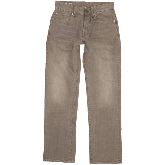 G-Star 3301 Men Grey Straight Loose Stretch Jeans W26 L31