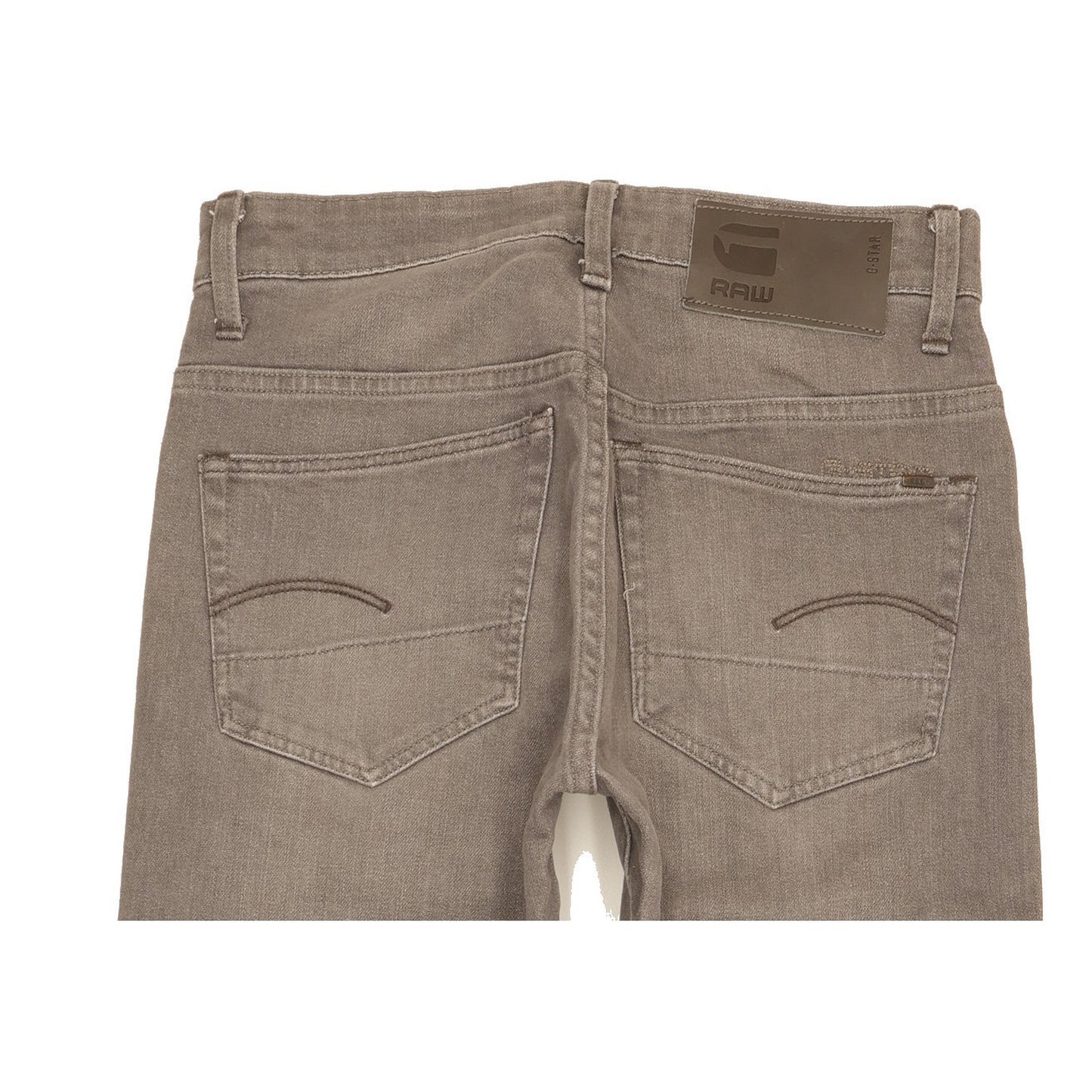 G-Star 3301 Men Grey Straight Loose Stretch Jeans W26 L31