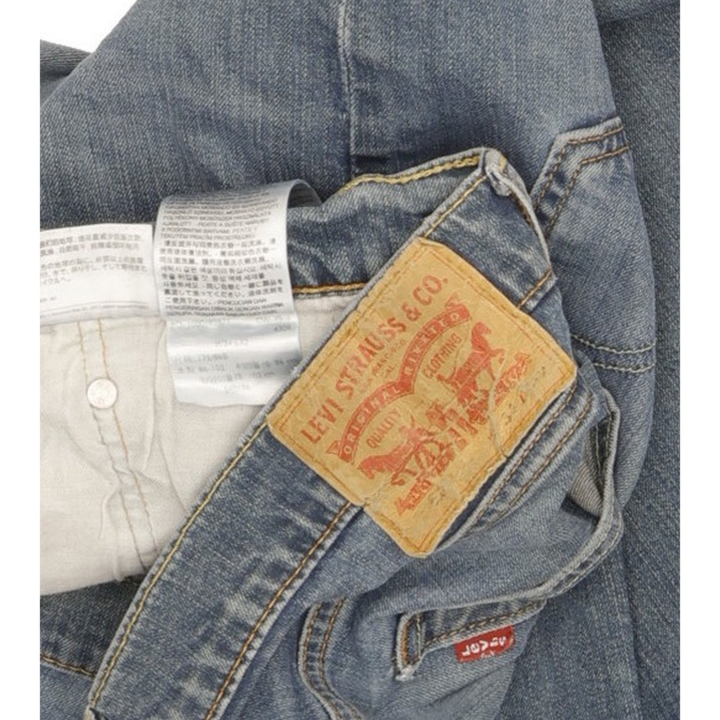 Levi's 514 Men Blue Straight Slim Stretch Jeans W34 L31