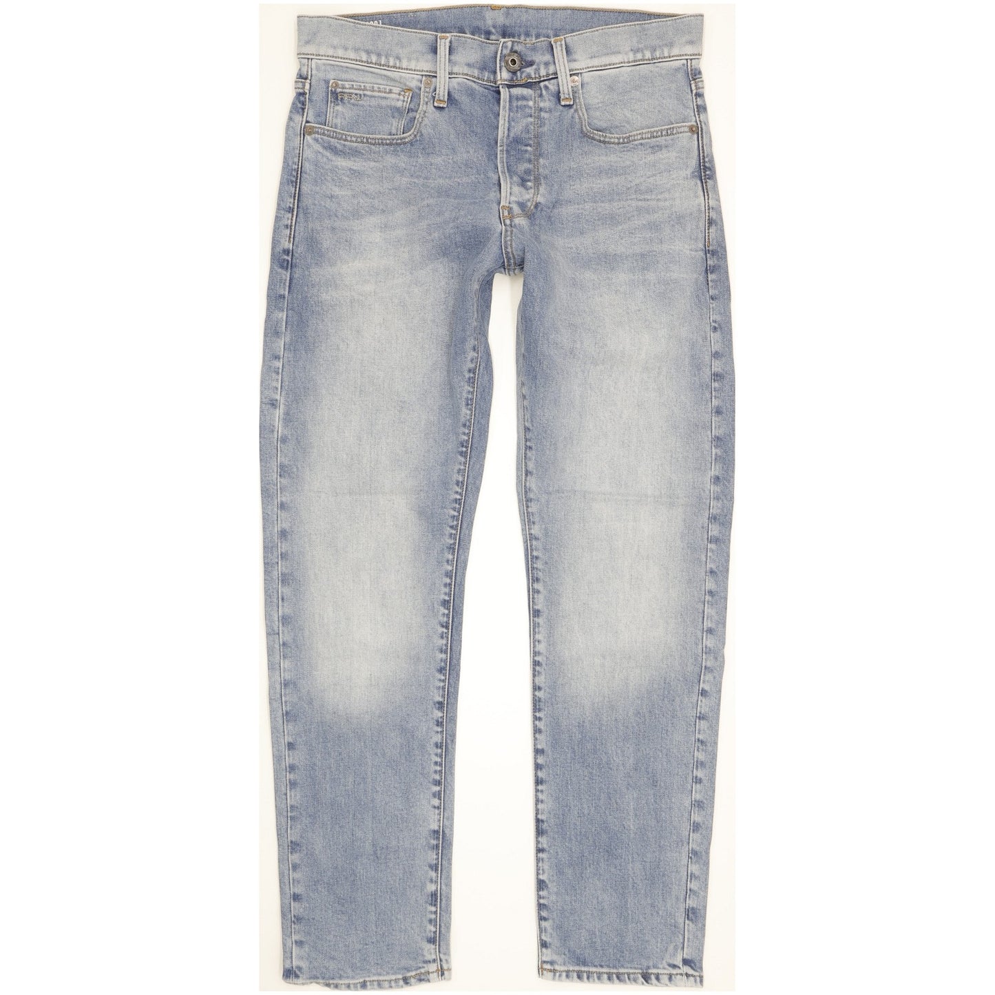 G-Star 3301 Men Blue Tapered Regular Stretch Jeans W30 L30