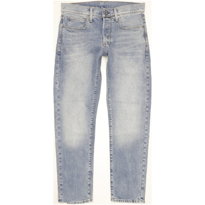 G-Star 3301 Men Blue Tapered Regular Stretch Jeans W30 L30