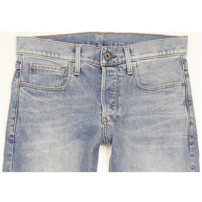 G-Star 3301 Men Blue Tapered Regular Stretch Jeans W30 L30