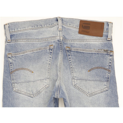 G-Star 3301 Men Blue Tapered Regular Stretch Jeans W30 L30