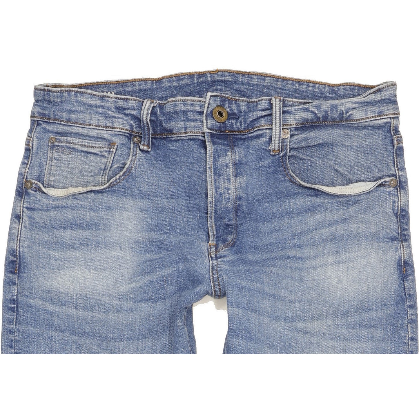 G-Star 3301 Men Blue Straight Regular Jeans W34 L31