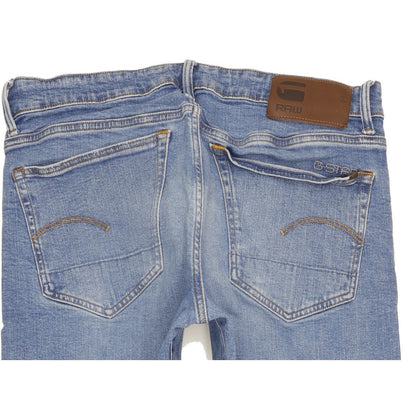 G-Star 3301 Men Blue Straight Regular Jeans W34 L31