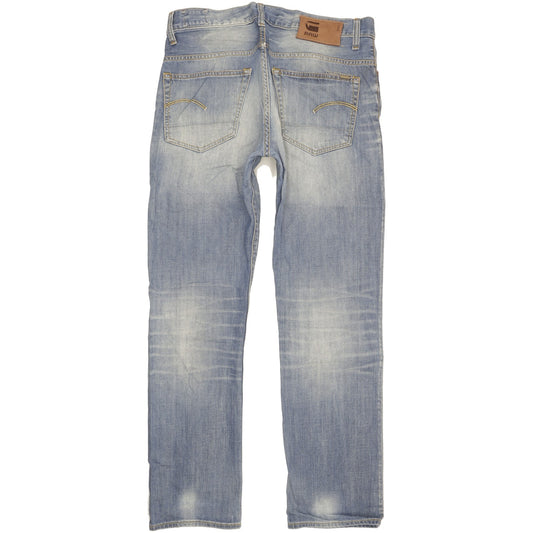 G-Star 3301 Men Blue Straight Regular Jeans W34 L32