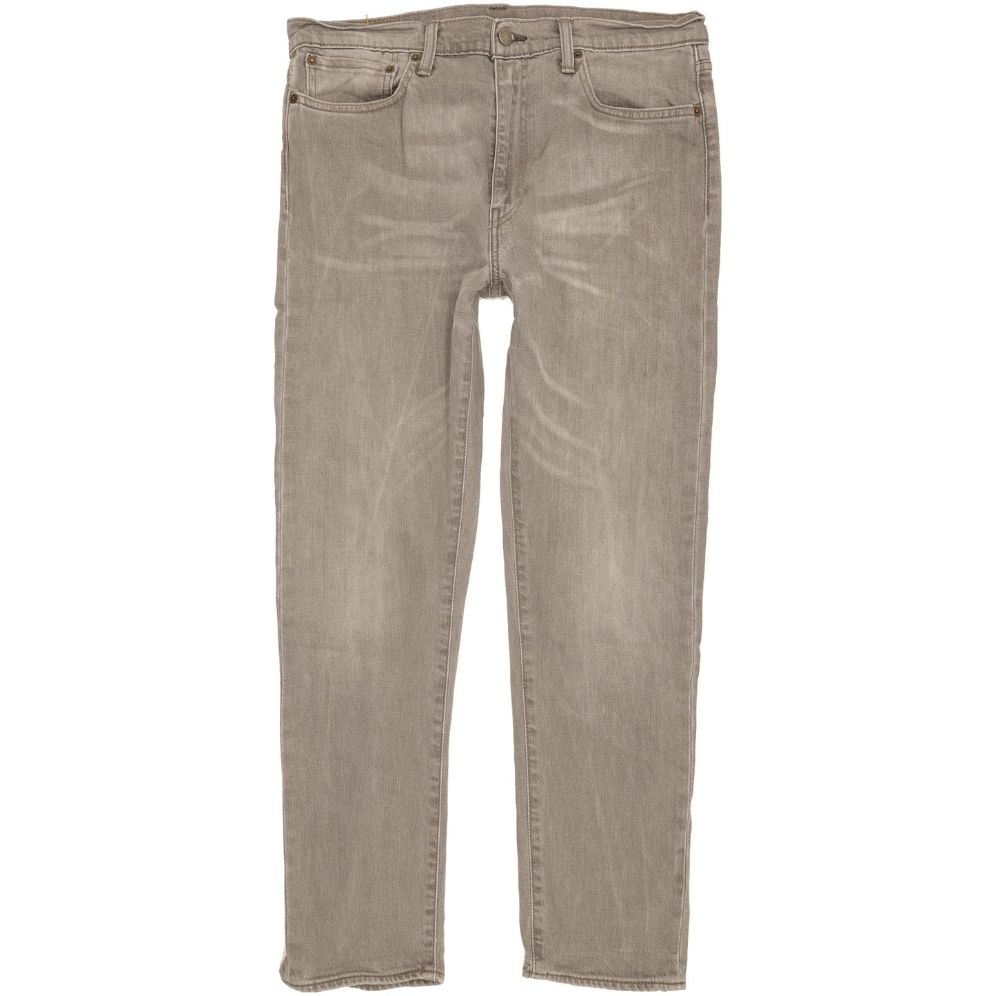 Levi's 522 Men Grey Straight Regular Stretch Jeans W34 L31