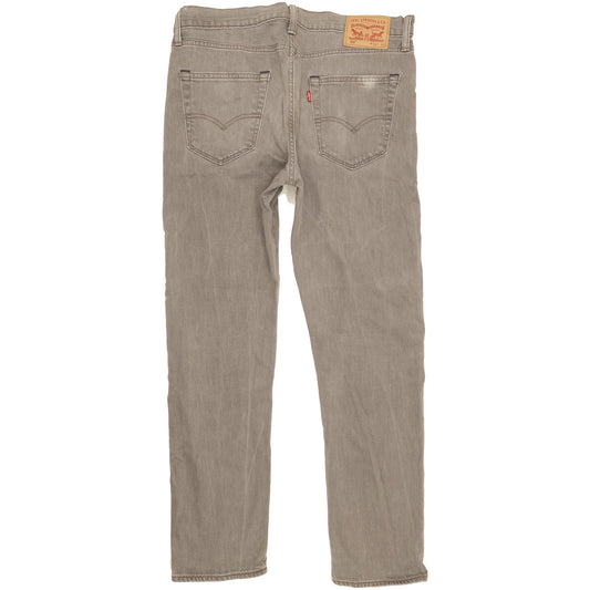 Levi's 522 Men Grey Straight Regular Stretch Jeans W34 L31