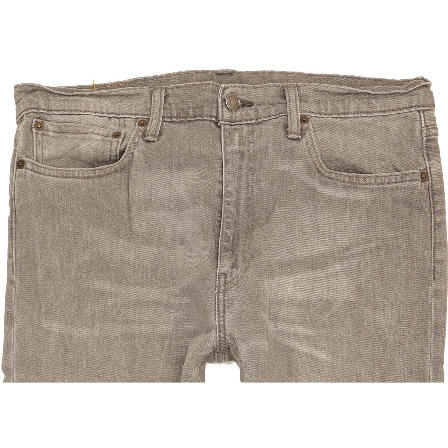 Levi's 522 Men Grey Straight Regular Stretch Jeans W34 L31