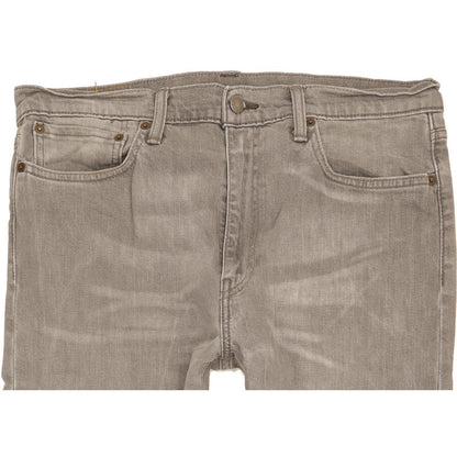 Levi's 522 Men Grey Straight Regular Stretch Jeans W34 L31