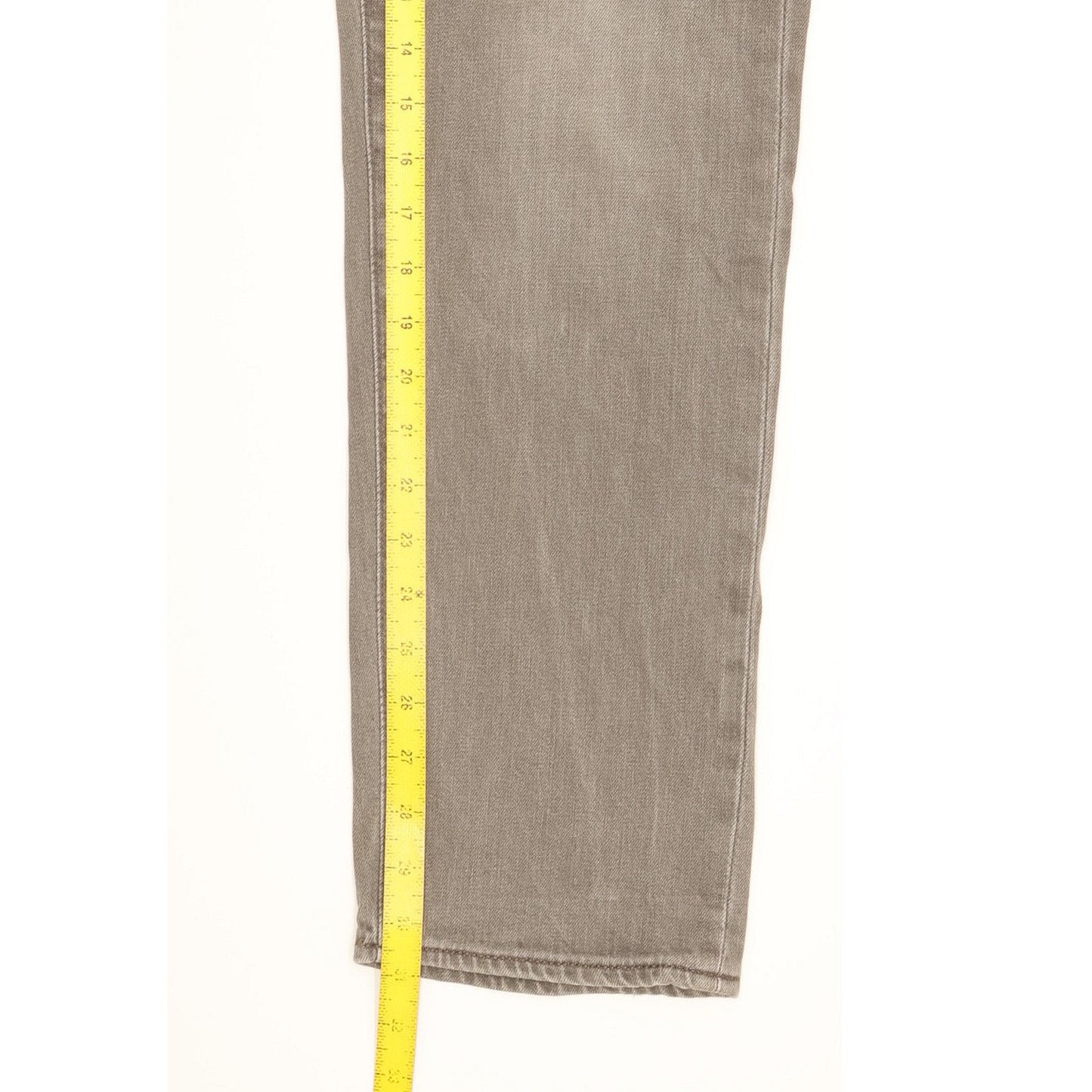 Levi's 522 Men Grey Straight Regular Stretch Jeans W34 L31