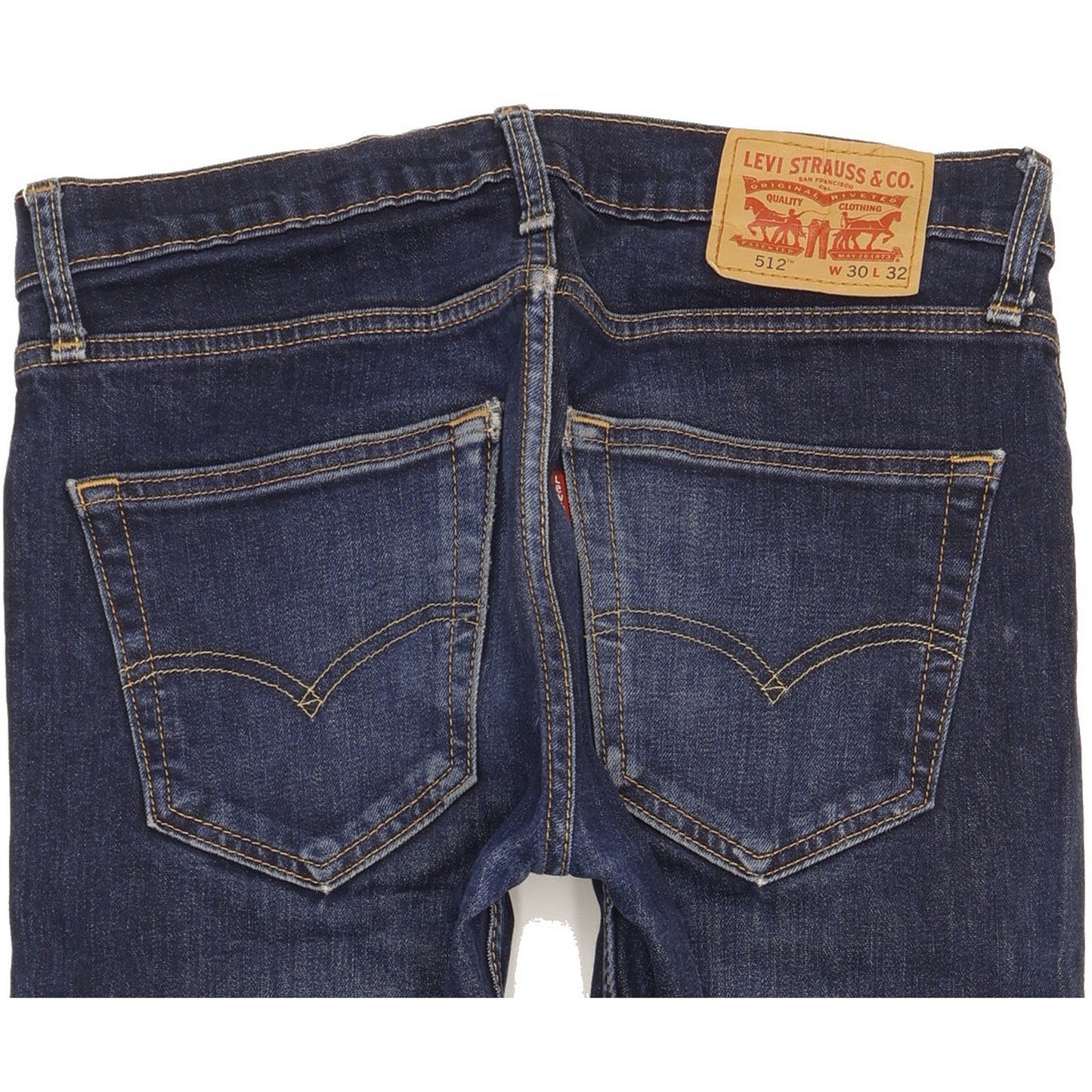 Levi's 512 Men Blue Tapered Slim Stretch Jeans W30 L30