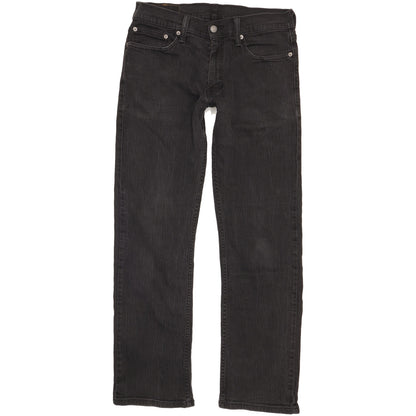 Levi's 514 Men Black Straight Slim Stretch Jeans W33 L31
