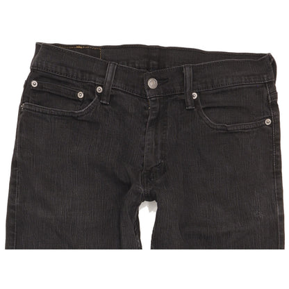 Levi's 514 Men Black Straight Slim Stretch Jeans W33 L31