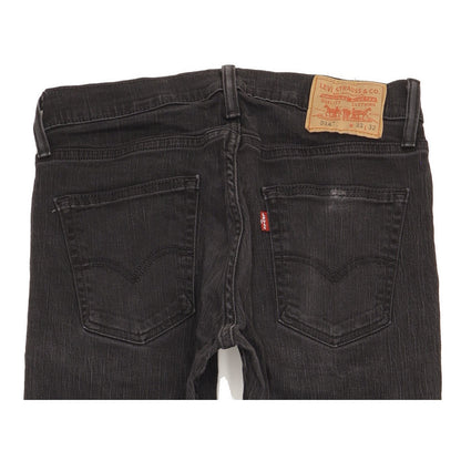 Levi's 514 Men Black Straight Slim Stretch Jeans W33 L31