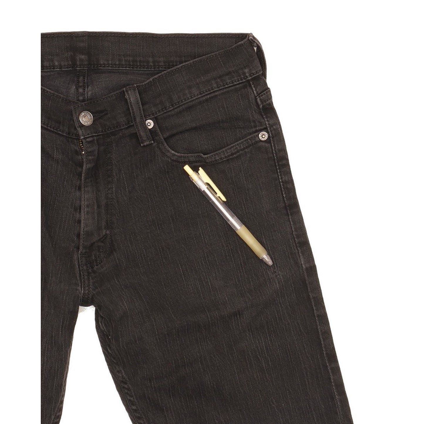 Levi's 514 Men Black Straight Slim Stretch Jeans W33 L31