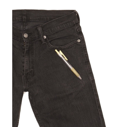 Levi's 514 Men Black Straight Slim Stretch Jeans W33 L31