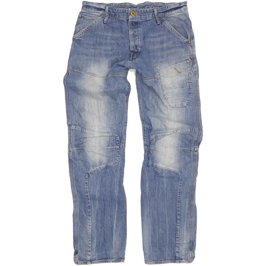 G-Star Skiff 5620 Men Blue Straight Loose Jeans W37 L37