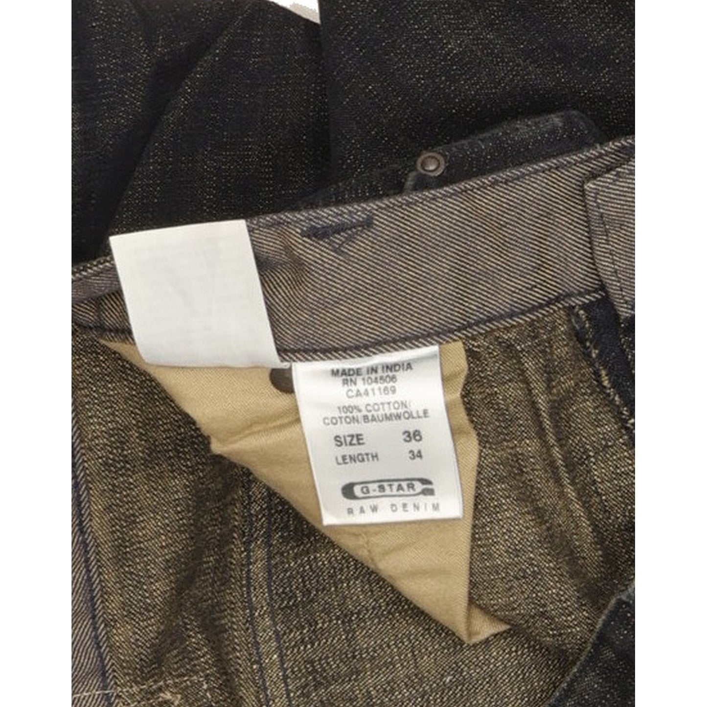 G-Star Concept Elwood Men Navy Straight Regular Jeans W36 L34