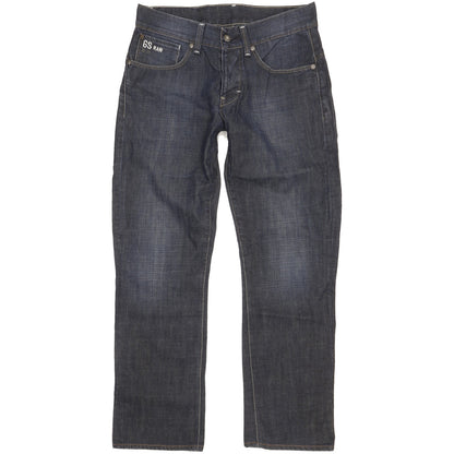 G-Star Men Navy Straight Regular Jeans W30 L30
