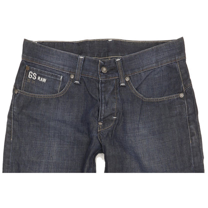 G-Star Men Navy Straight Regular Jeans W30 L30