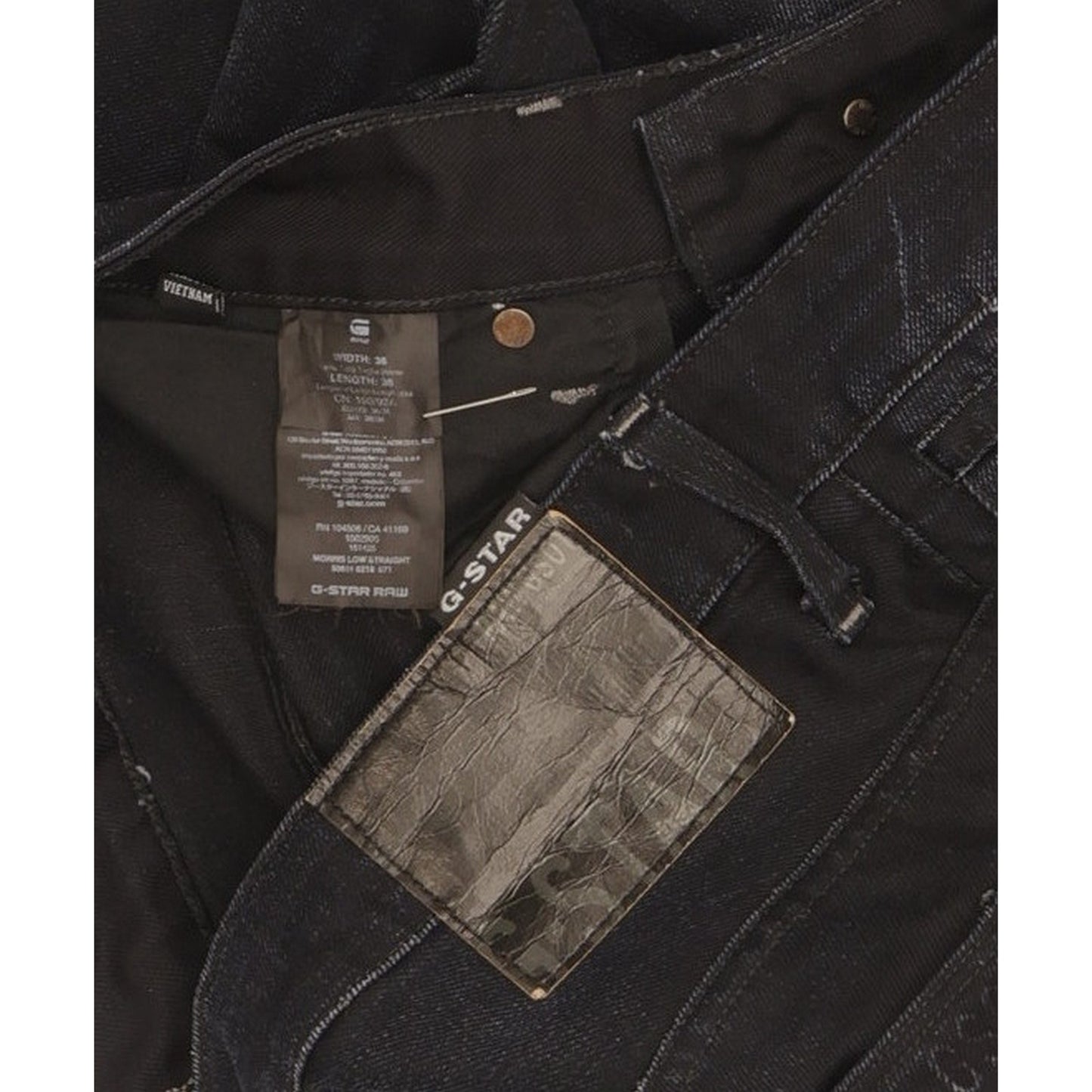 G-Star Morris Men Navy Straight Regular Jeans W36 L36