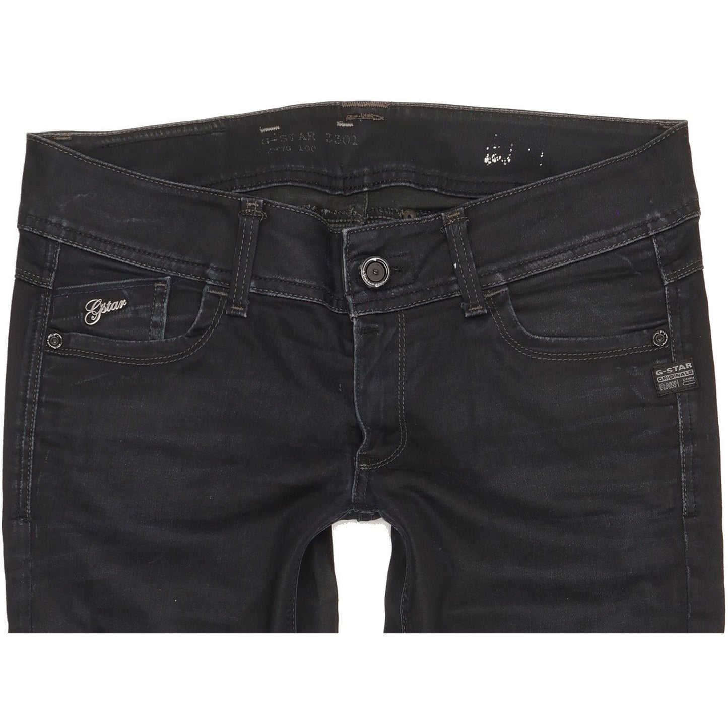 G-Star Lynn Women Black Skinny Slim Stretch Jeans W32 L30