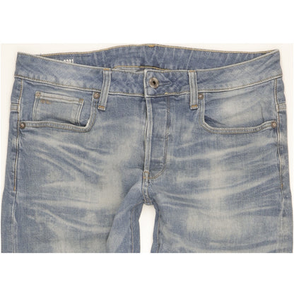 G-Star 3301 Men Blue Tapered Slim Stretch Jeans W33 L32