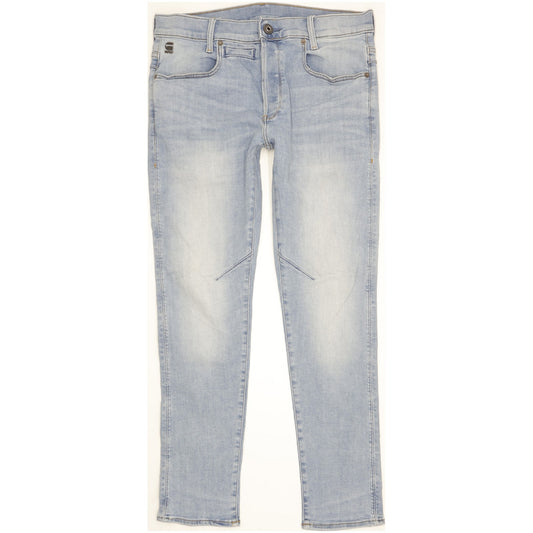 G-Star D-Staq Men Blue Skinny Slim Stretch Jeans W32 L30
