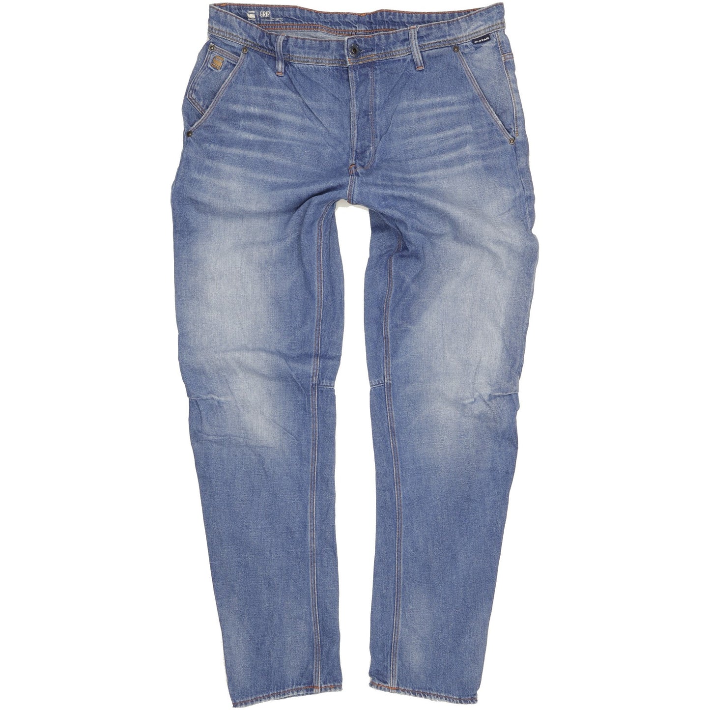 G-Star Grip 3D Men Blue Tapered Relaxed Jeans W36 L36