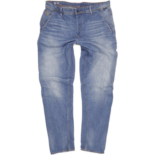 G-Star Grip 3D Men Blue Tapered Relaxed Jeans W36 L36