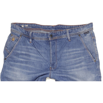 G-Star Grip 3D Men Blue Tapered Relaxed Jeans W36 L36