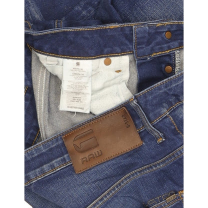 G-Star 3301 Men Blue Straight Slim Stretch Jeans W34 L31