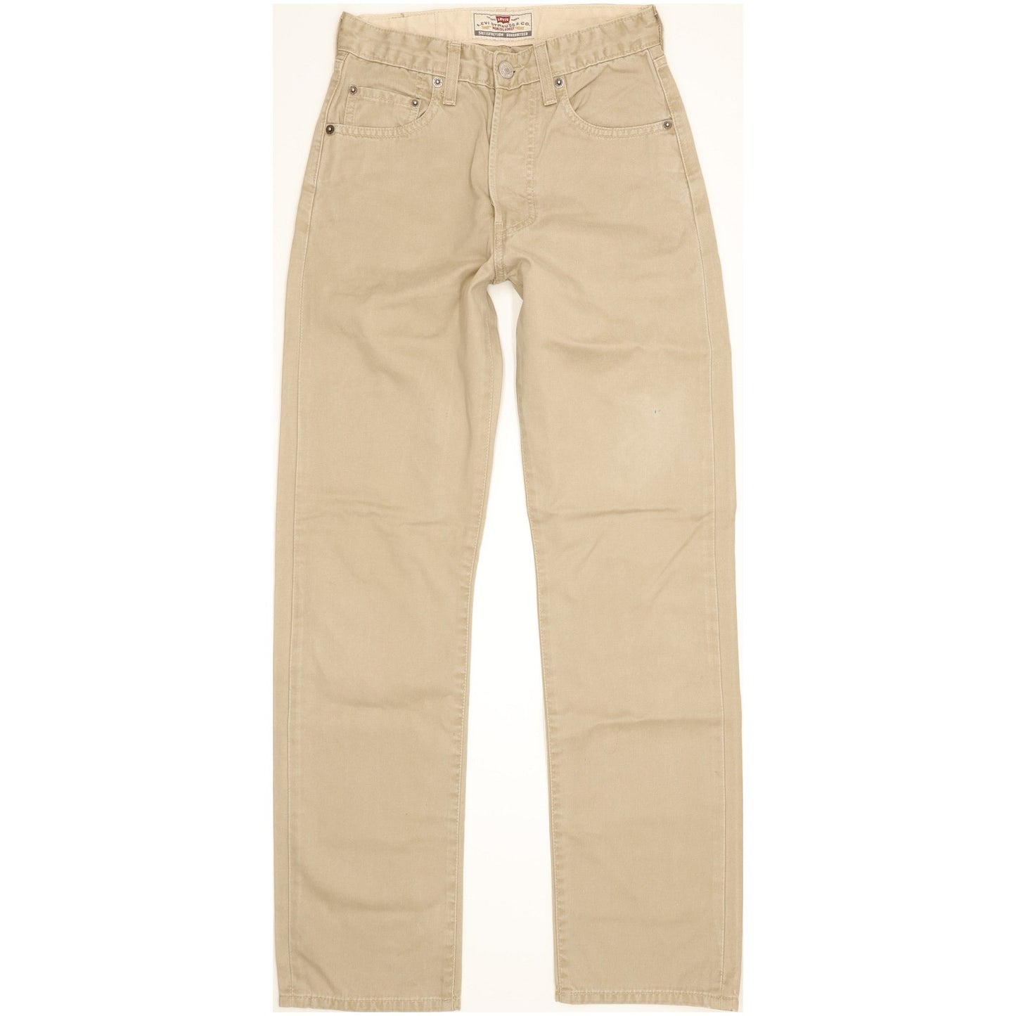 Levi's 401 Men Beige Straight Regular Jeans W26 L30