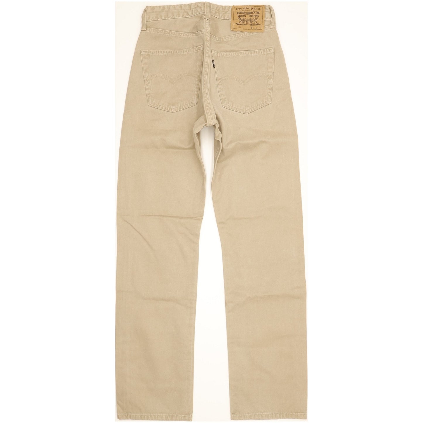 Levi's 401 Men Beige Straight Regular Jeans W26 L30