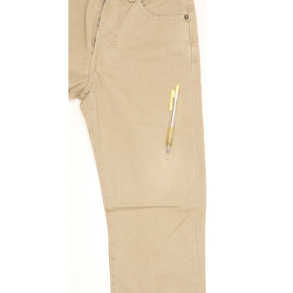 Levi's 401 Men Beige Straight Regular Jeans W26 L30
