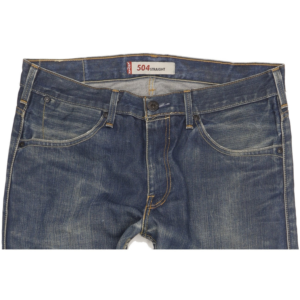 Levi's 504 Men Blue Straight Regular Jeans W34 L32