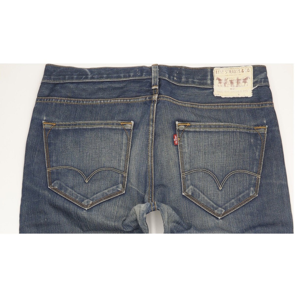 Levi's 504 Men Blue Straight Regular Jeans W34 L32