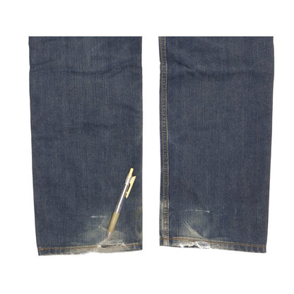 Levi's 504 Men Blue Straight Regular Jeans W34 L32