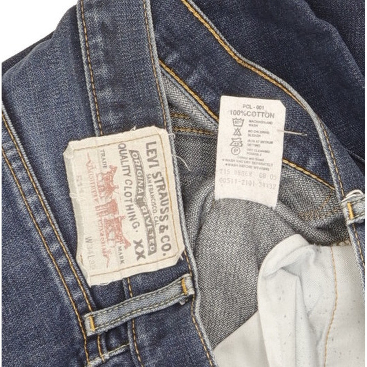 Levi's 511 Men Blue Straight Slim Jeans W34 L30