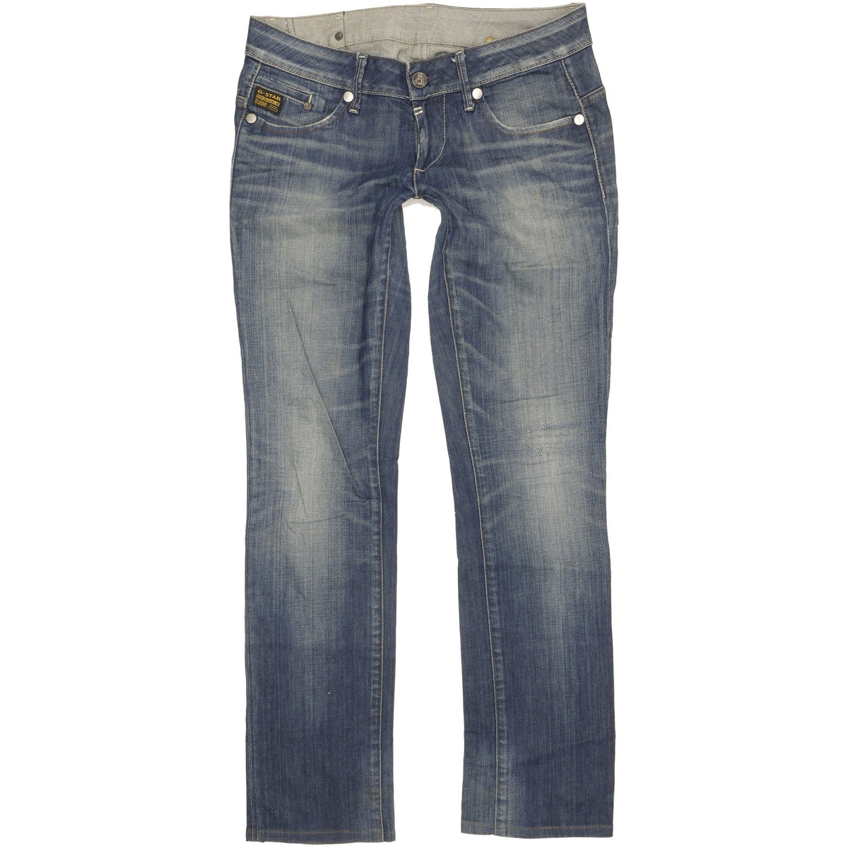 G-Star Midge Women Blue Straight Slim Stretch Jeans W30 L32