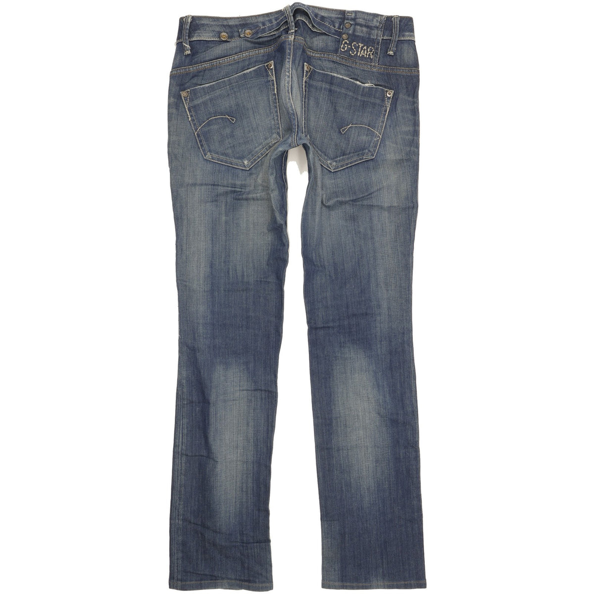 G-Star Midge Women Blue Straight Slim Stretch Jeans W30 L32