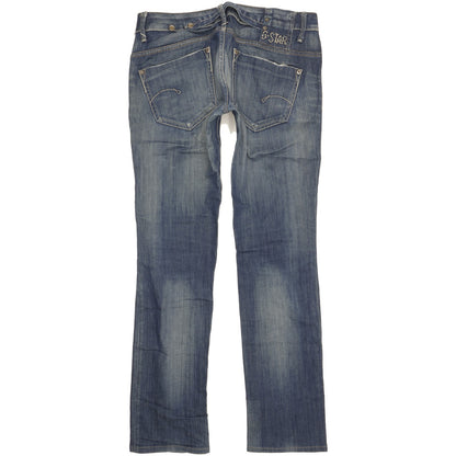 G-Star Midge Women Blue Straight Slim Stretch Jeans W30 L32