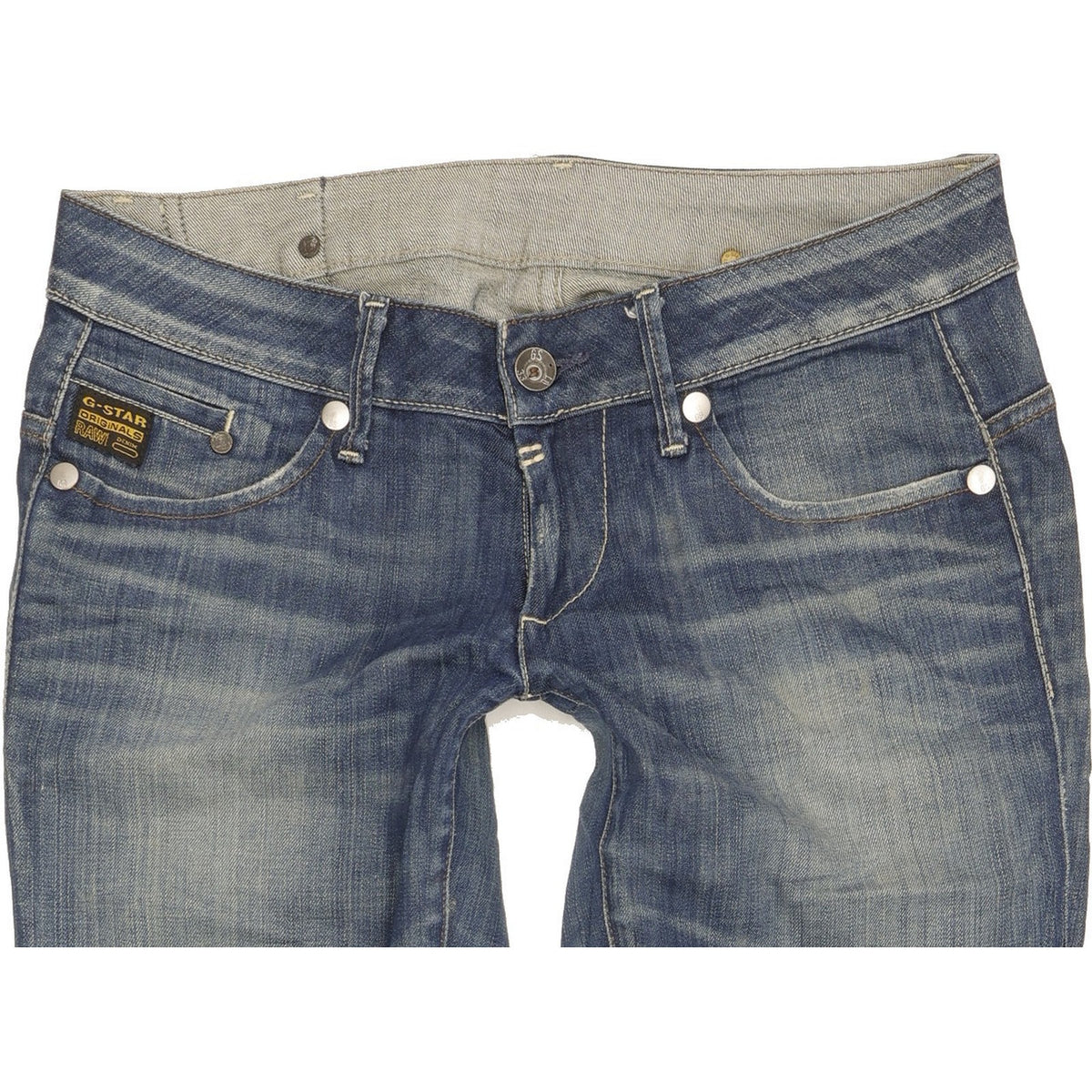 G-Star Midge Women Blue Straight Slim Stretch Jeans W30 L32