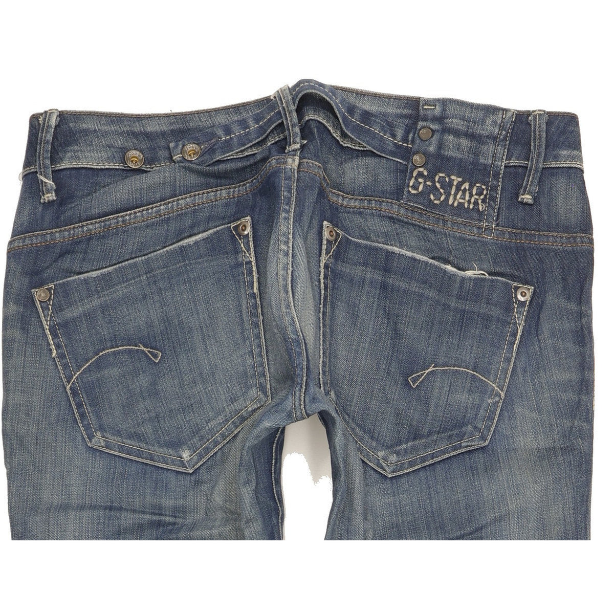 G-Star Midge Women Blue Straight Slim Stretch Jeans W30 L32