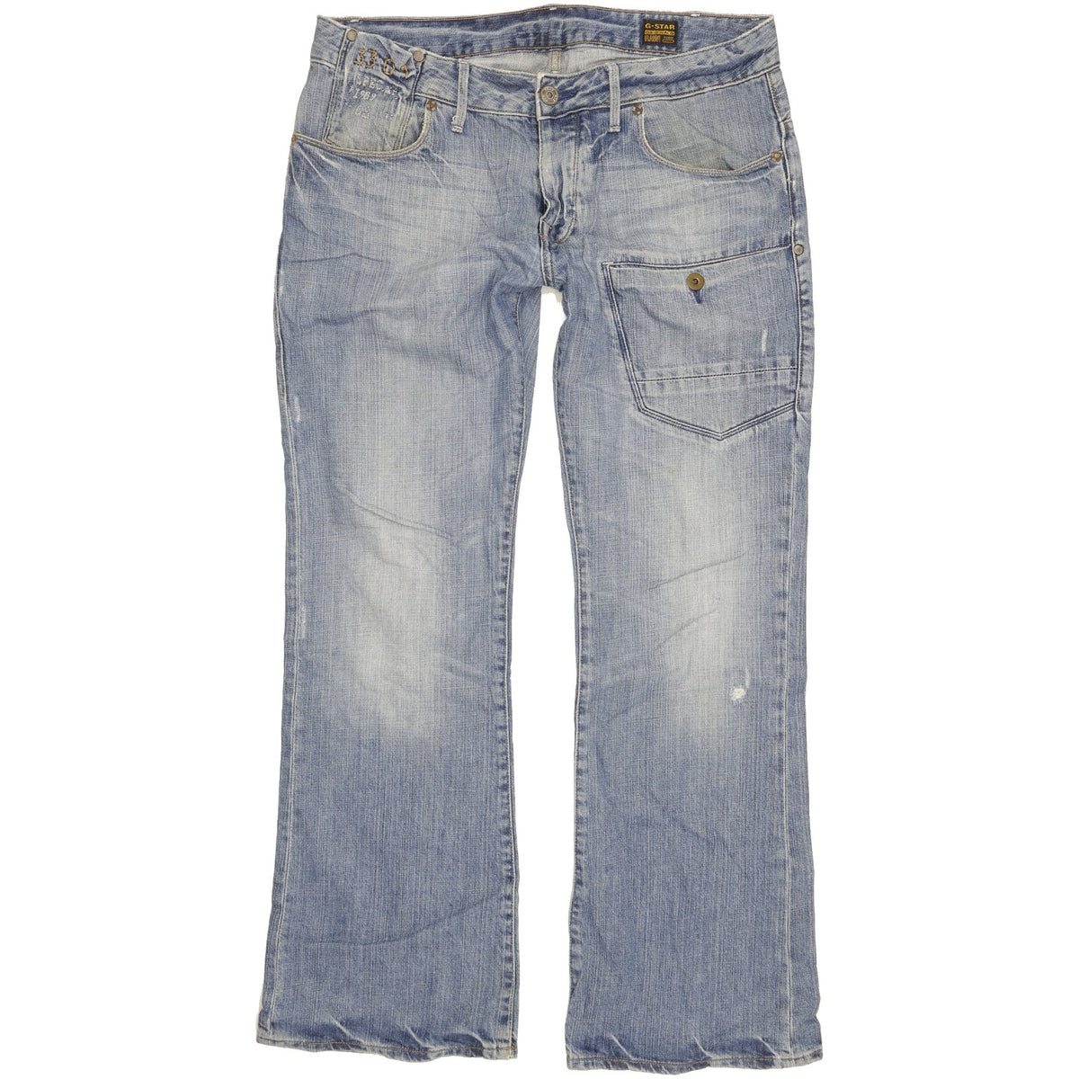 G-Star Knight Men Blue Bootcut Regular Jeans W32 L31