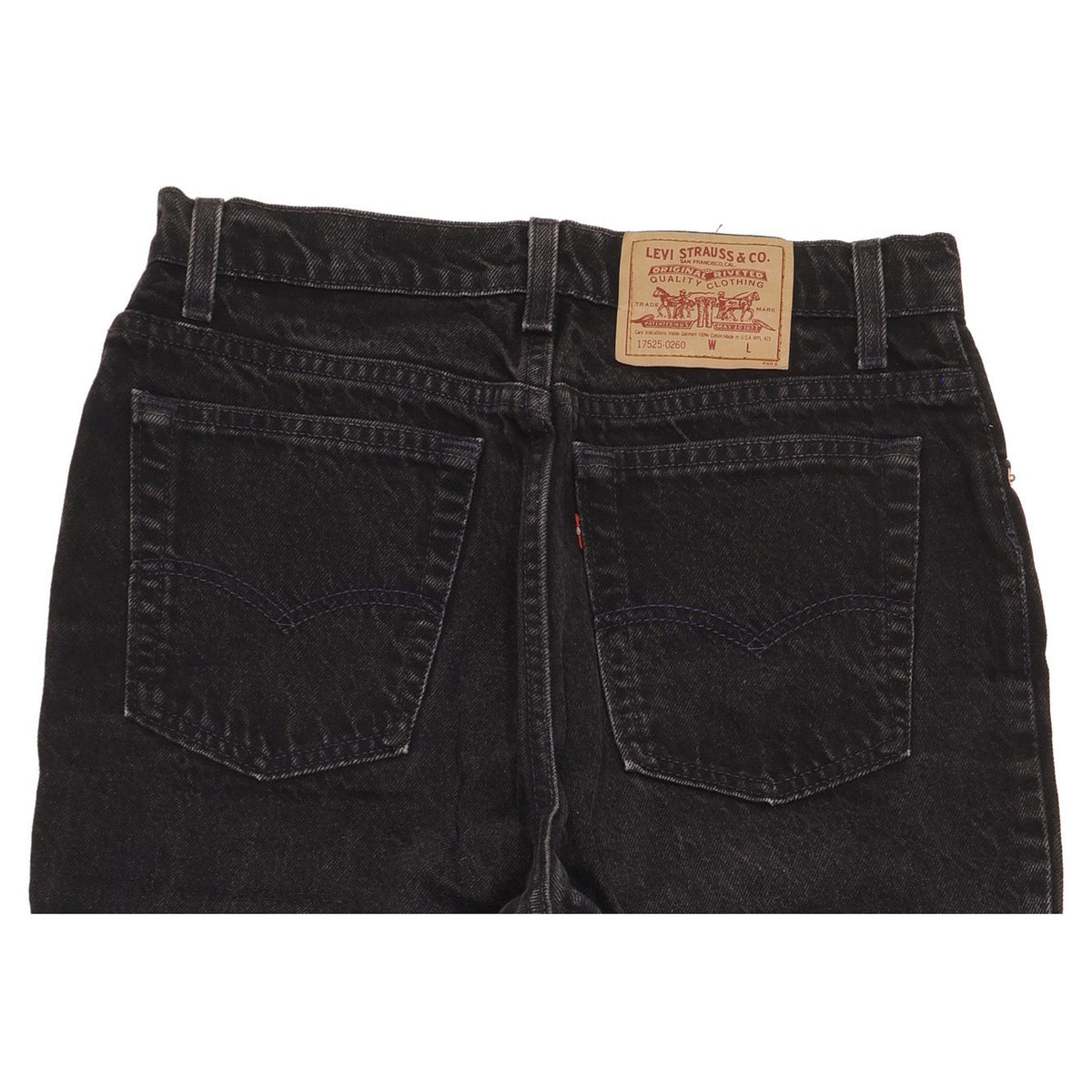 Levi's Made in USA Men Black Tapered Relaxed Jeans W28 L28