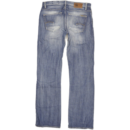 G-Star 3301 Correct Women Blue Straight Slim Jeans W27 L32